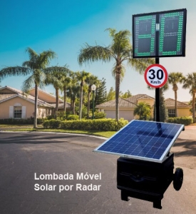 Foto Lombada Móvel Solar Por Radar