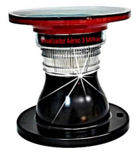 Sinalizador Solar de Obstáculo Aéreo e Marítimo com Luz Flash - DS-AN3