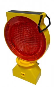 Sinalizador Eletrônico Solar Trafiled 3 Funções Vermelho