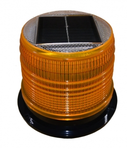 Sinalizador Eletrônico Strobo Solar Led Base Magnética